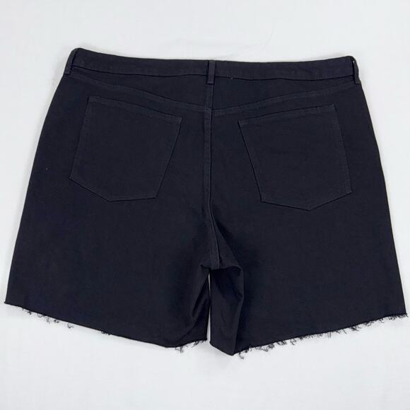 Old Navy Plus Women's OG Straight High Rise Jean Denim Short 3X Black - Picture 6 of 11